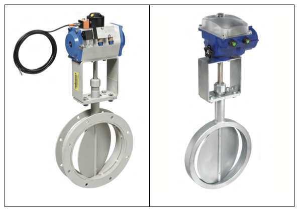 exhaust butterfly valve